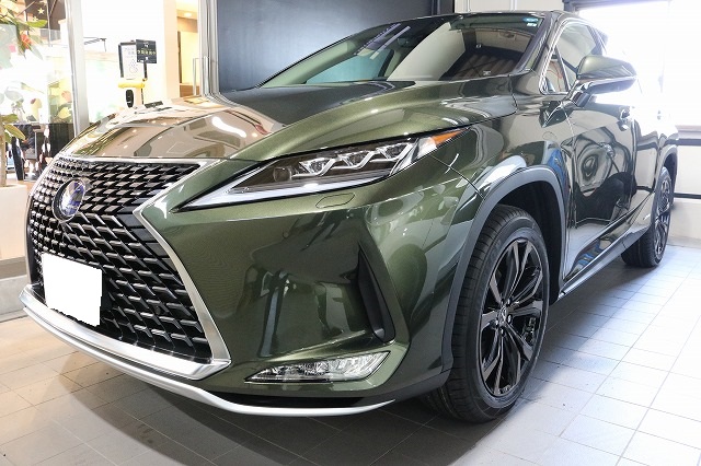 レクサスRX４５０ｈに人気商品の小傷自己修復性能のカーコーティング　東京都足立区より