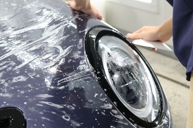 MINI PPF 施行中1 - トータルカービューティIIC MINI PPF 施行中1