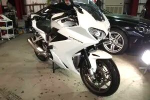 茨城県より ホンダVFRにバイクコーティング