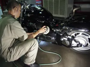 スズキ ブルーバードにバイクコーティング