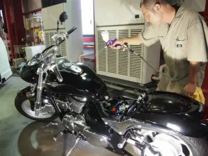 スズキ ブルーバードにバイクコーティング