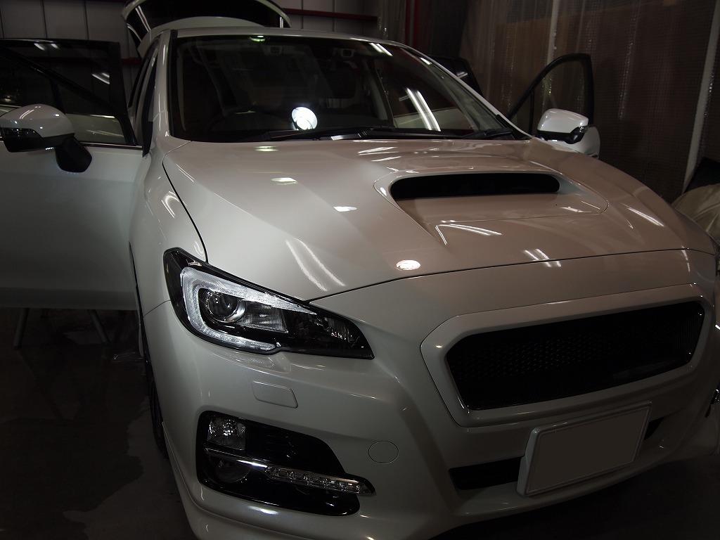 千葉県市原市よりレヴォーグにてCeramicPro9H2層コート+断熱フィルムをご依頼頂きました。