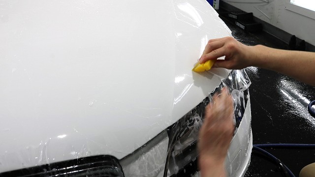 アウディA4 PPF施工 施工中1 - トータルカービューティIIC アウディA4 PPF施工 施工中1