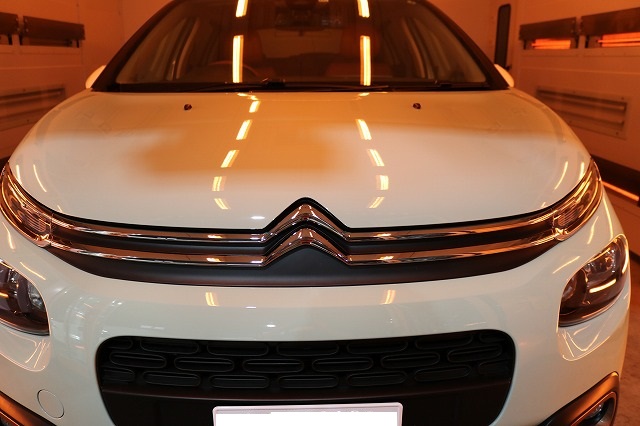 シトロエンC3 カーコーティング 遠赤ブース