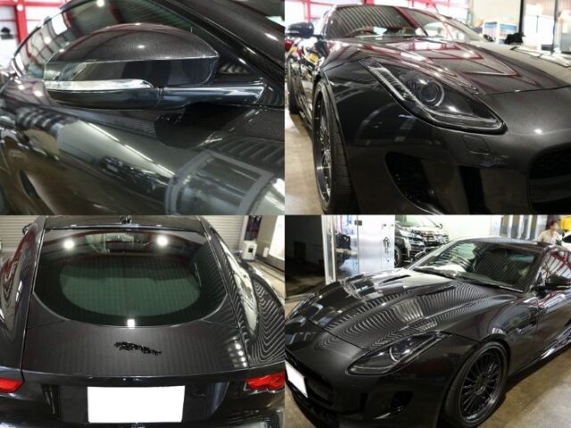 ジャガーＦタイプにプロテクションフィルムをフロントセット