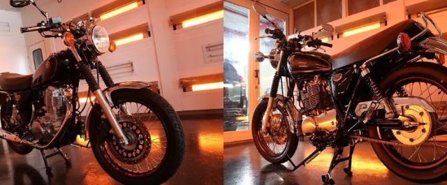 ヤマハSR400 コーティングの遠赤外線乾燥