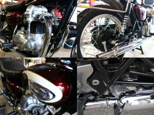 カワサキＷ650にセラミックプロ9Ｈ4層バイクコーティング