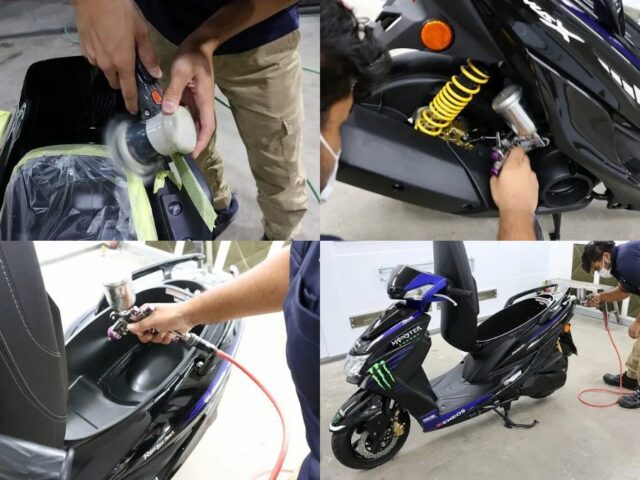 ヤマハシグナスXにバイクコーティング　東京都より