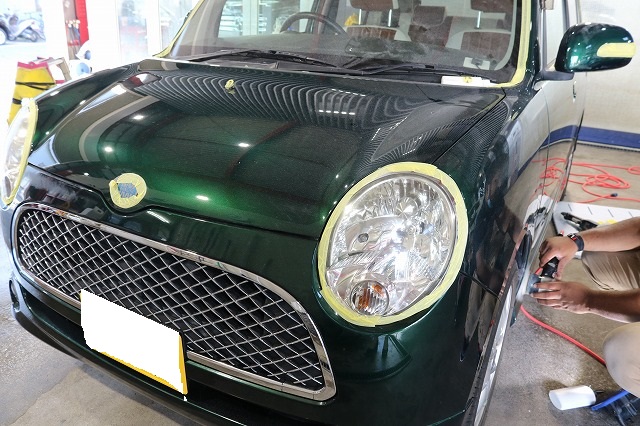 ダイハツミラジーノ カーコーティング 下地処理2