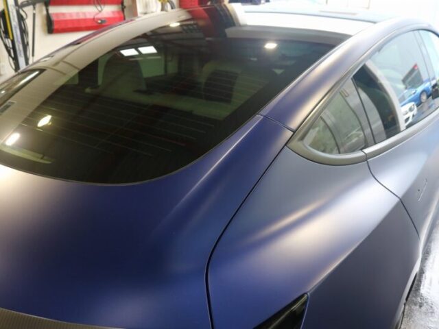 テスラモデル３にXPEL STEALTHのフル施工2