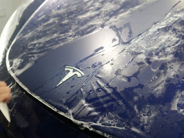 テスラモデル３にXPEL STEALTHのフル施工4