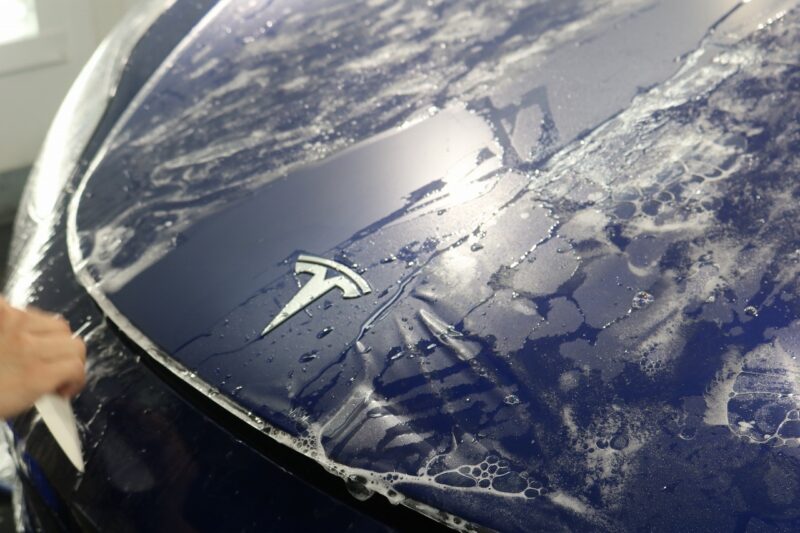 テスラモデル３にXPEL STEALTHのフル施工4