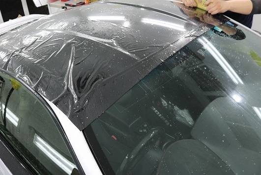 トヨタ86のルーフにカラープロテクション5 - トータルカービューティIIC トヨタ86のルーフにカラープロテクション5