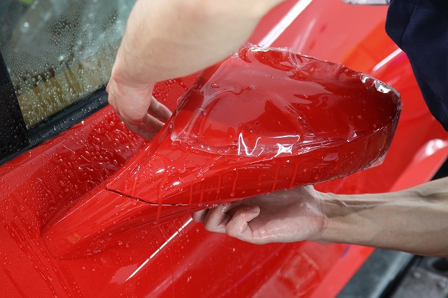 フェラーリ458イタリアにプロテクションフィルム 施工写真3