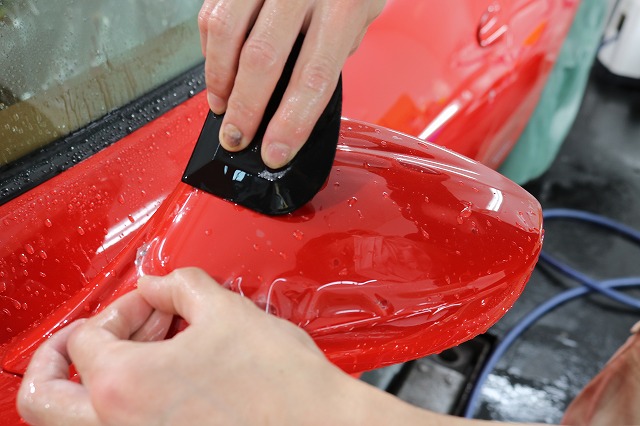 フェラーリ458イタリアにプロテクションフィルム 施工写真4