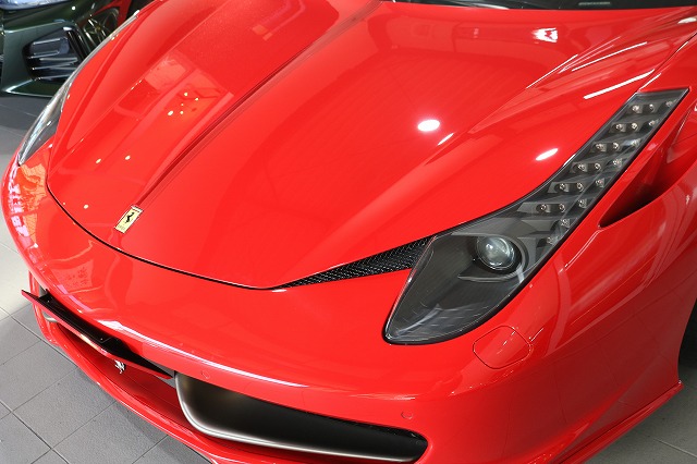 フェラーリ458イタリアにプロテクションフィルム 施工完了2