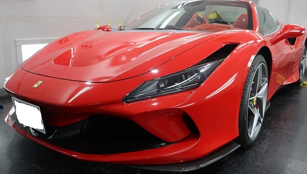 フェラーリF8にプロテクションフィルム施工致しました 東京都 千葉県 目黒区 1