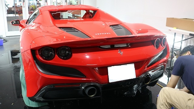 フェラーリF8にプロテクションフィルム施工致しました 東京都 千葉県 目黒区 3