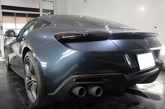 フェラーリローマ プロテクションフィルム 施工完了2