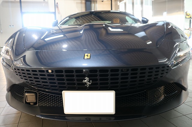 フェラーリローマ プロテクションフィルム 施工完了3