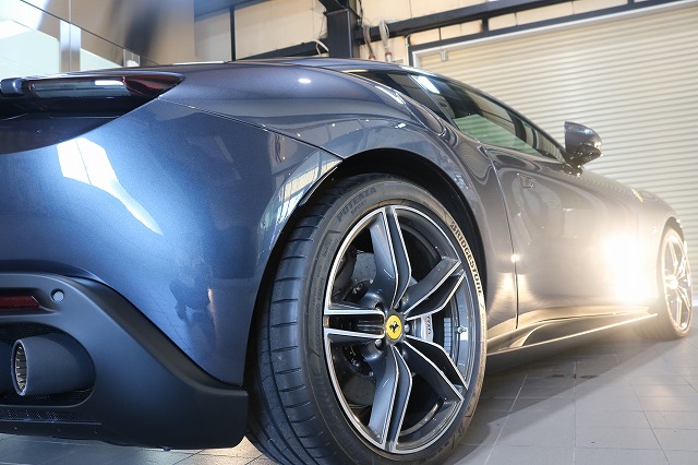 フェラーリローマ プロテクションフィルム 施工完了5