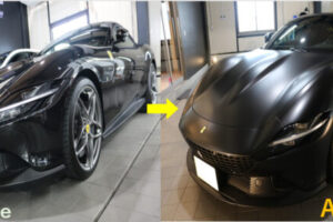 フェラーリローマ マット PPF ビフォアフ