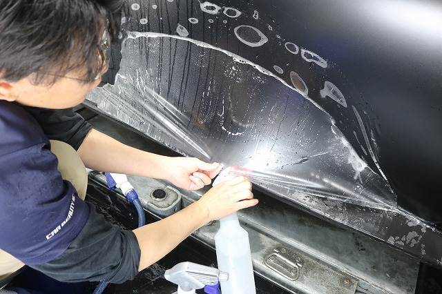 フェラーリローマ マット PPF 施工2 - トータルカービューティIIC フェラーリローマ マット PPF 施工2