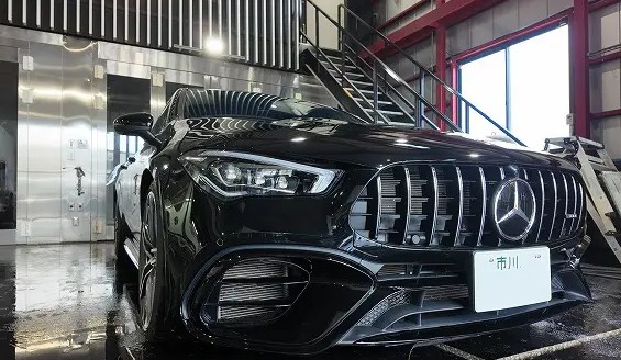 メルセデスベンツ・AMG CLA45Sにプロテクションフィルムを施工