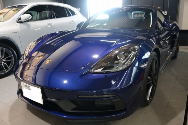ポルシェ718ボクスターGTS プロテクションフィルム施工 施工完了2