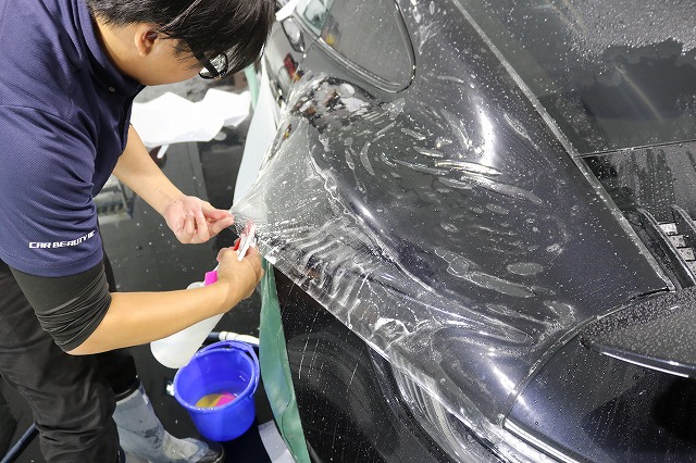 ポルシェ911 カーコーティング施工中1