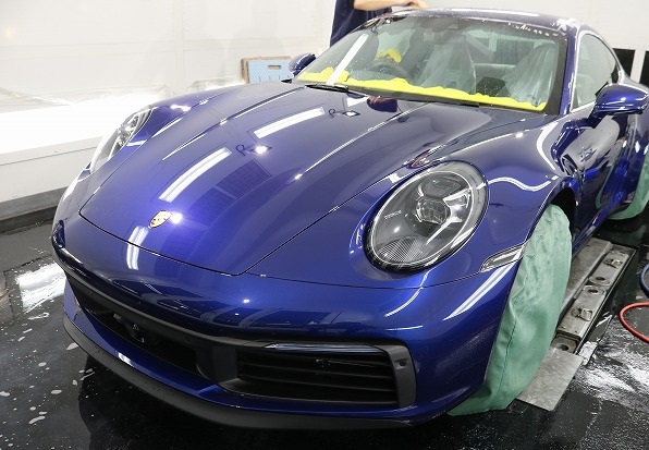 ポルシェカレラ4にフルプロテクション施工 XPEL5 - トータルカービューティIIC ポルシェカレラ4にフルプロテクション施工 XPEL5