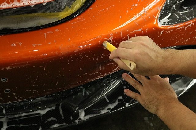マクラーレン PPF 施工中1 - トータルカービューティIIC マクラーレン PPF 施工中1
