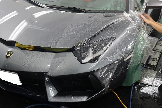 ランボルギーニ アヴェンタドール プロテクションフィルム XPEL 東京都 
