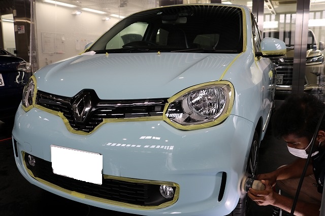 ルノートゥインゴ カーコーティング 下地処理