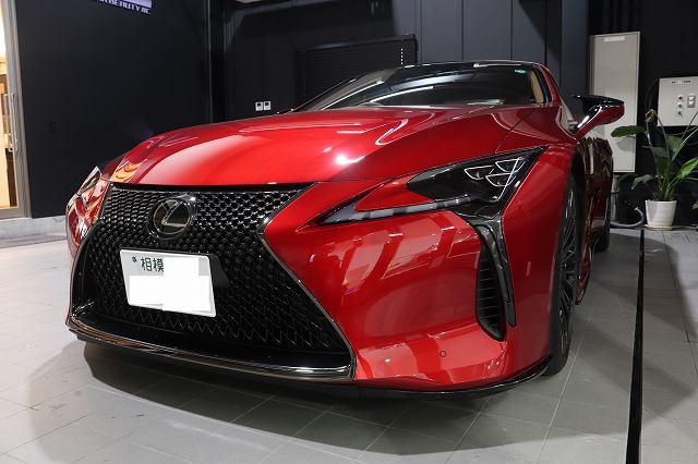 レクサスLCコンバーチブル プロテクションフィルム施工後