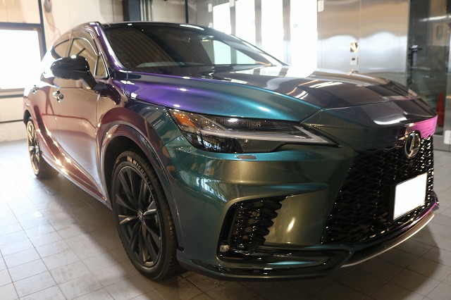 レクサスRX500ｈ カラープロテクション マジョーラ色c