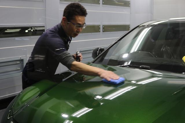 埼玉県川口市 プジョー308 カーコーティング施工中 - トータルカービューティIIC 埼玉県川口市 プジョー308 カーコーティング施工中