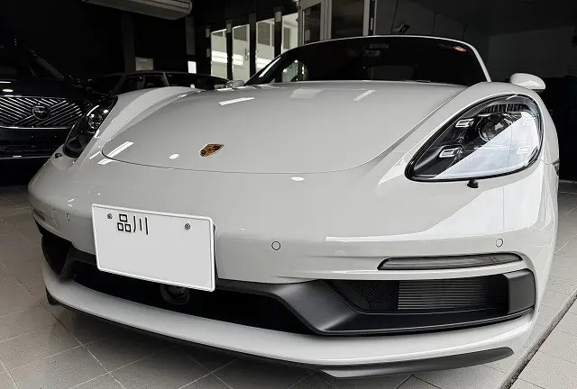 ポルシェ・718ボクスターGTSにプロテクションフィルムを施工