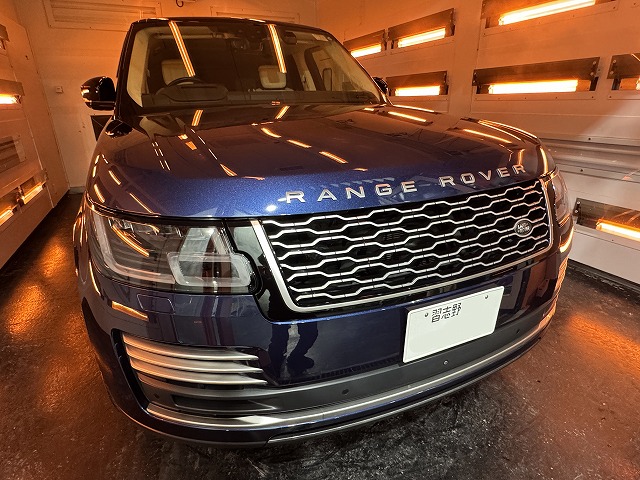 ランドローバー レンジローバー 習志野市　遠赤外線熱乾燥の様子