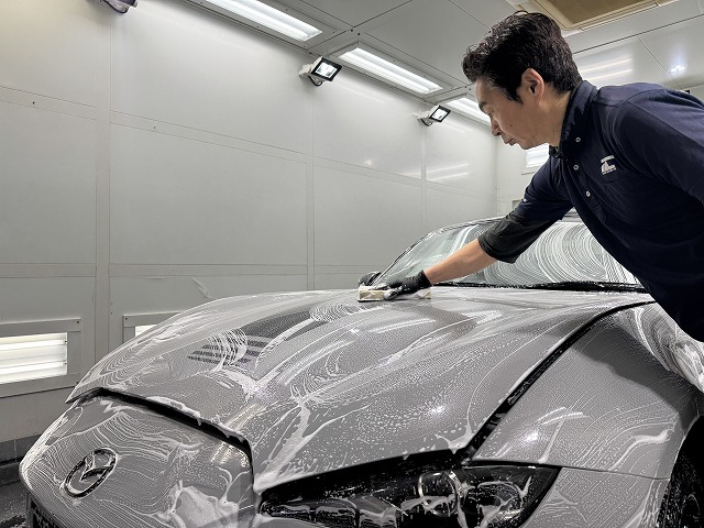 マツダMSRロードスター12R　船橋市　洗車