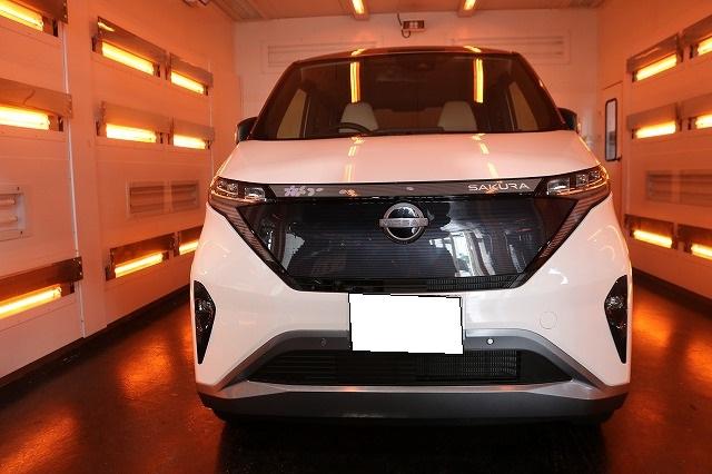 千葉県流山市の日産サクラにカーコーティングを施工しました　お手入れがラクになるGガード