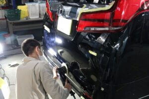 新車トヨタアルファードに撥水コーティング人気Ｎo.1セラミックプロ9Ｈのプレミアムフルコースの施工です！千葉県流山市よりＭ様ありがとうございます。