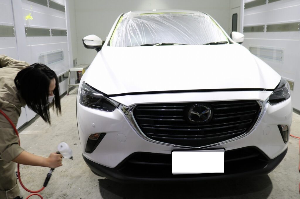 マツダＣＸ3にクォーツガラスコーティングの施工を致しました。千葉県流山市よりＩ様ありがとうございます。