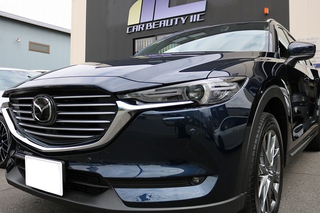 マツダCX-8が千葉県野田市よりご入庫され、セルフクリーニング効果に優れたガラスコーティングを施工させて頂きました！