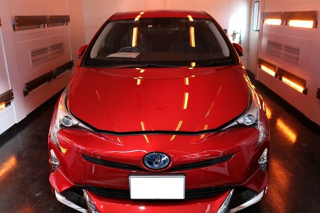 千葉県柏市よりトヨタプリウスにファインラボセラミック施工