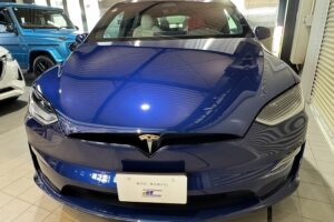 テスラモデルX　浦安市　セラミックコーティング施工後　完成写真