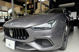 マセラティギブリ　江戸川区　セラミックコーティング施工後　完成写真