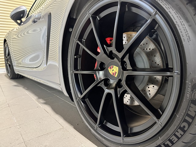 ポルシェ718ケイマン　セラミックコーティング施工後　完成写真　印西市