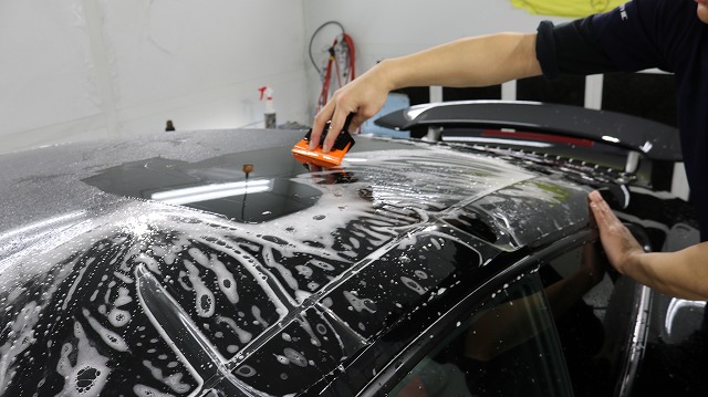 ポルシェ911ターボSにフルプロテクション施工です　東京都　千葉県　XPEL ULTIMATE PULS