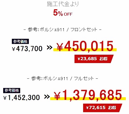 プロテクションフィルムweb限定キャンペーン - トータルカービューティIIC プロテクションフィルムweb限定キャンペーン